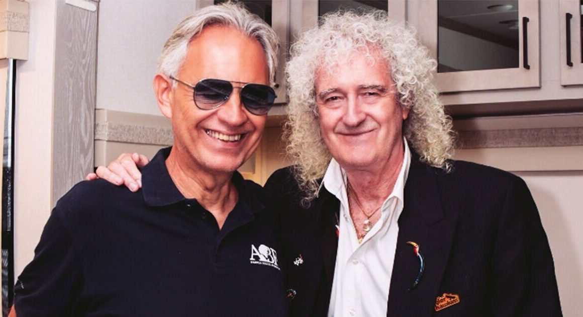 Andrea Bocelli praises Brian May in touching post ahead of performance together | Music | Entertainment