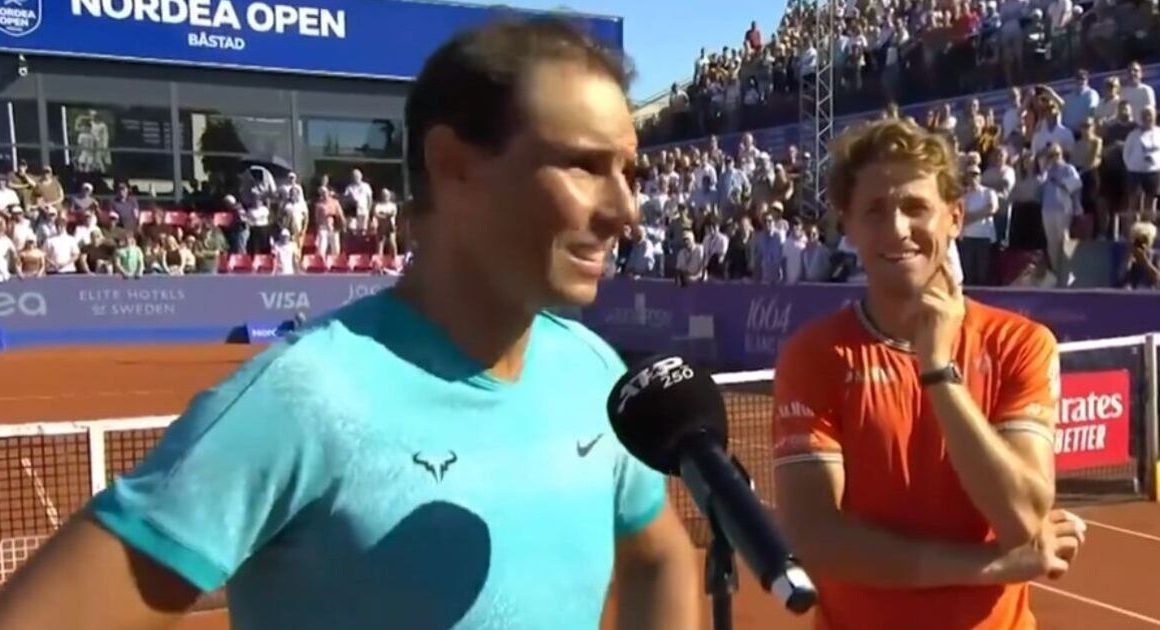 Rafael Nadal perplexed by new nickname as Casper Ruud intervenes during on-court interview | Tennis | Sport