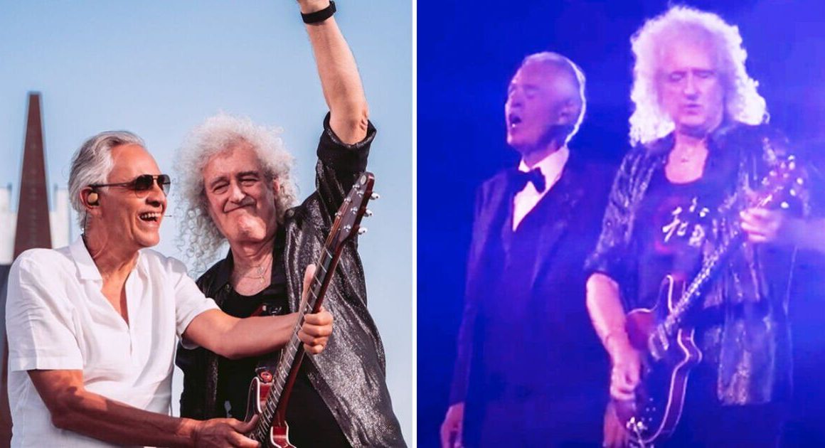 Brian May and Andrea Bocelli perform Queen classic in live new footage | Music | Entertainment