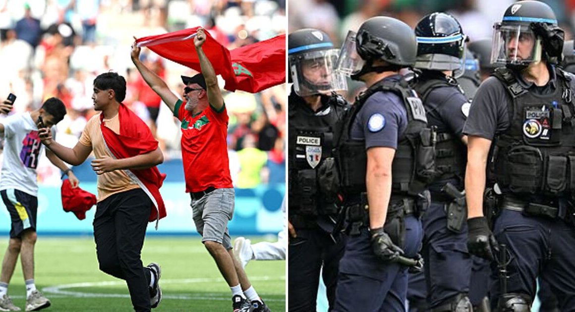 Panic at Olympics as Argentina players sprint down tunnel to escape an | Football | Sport