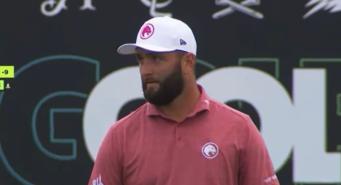 Jon Rahm calls out LIV golf fan and stares down crowd after mid-shot heckle | Golf | Sport