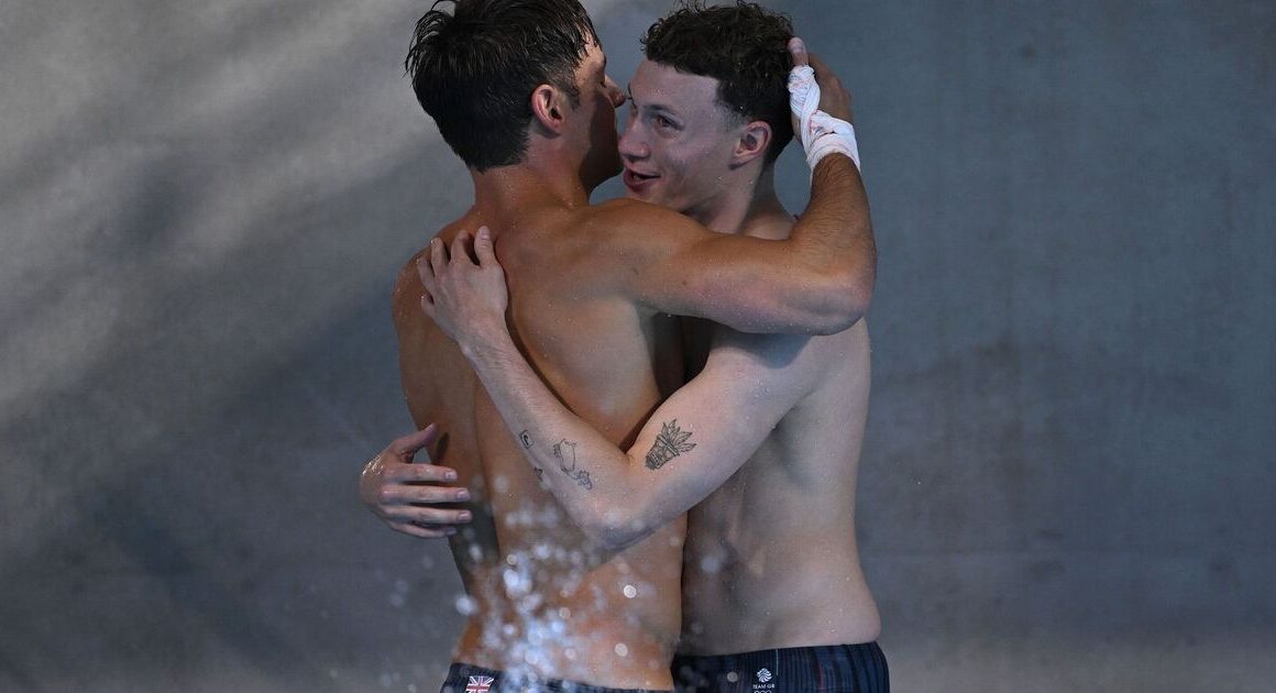 Noah Williams in tears as Tom Daley hugs Team GB Olympics partner | Other | Sport