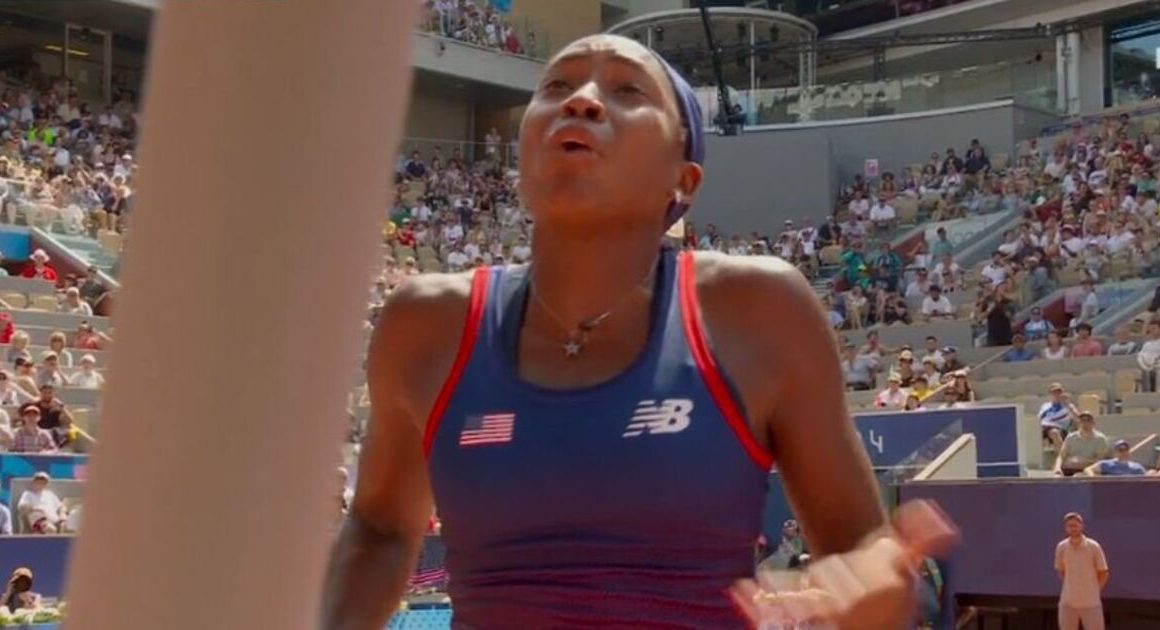 Coco Gauff breaks down in tears during heated argument with umpire at Olympics | Tennis | Sport