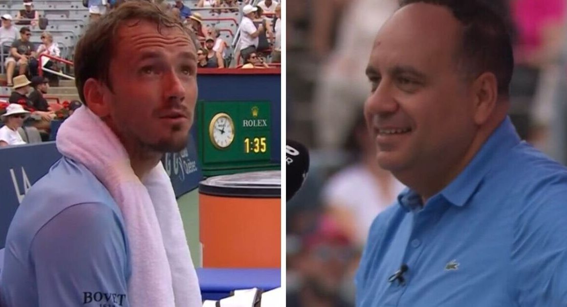 Daniil Medvedev threatens to ‘take a s***’ during Canadian Open match in unusual incident | Tennis | Sport