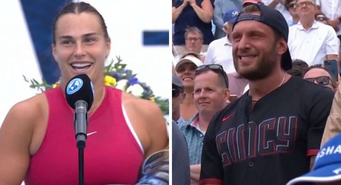 Aryna Sabalenka messes up boyfriend tribute in Cincinnati Open speech | Tennis | Sport