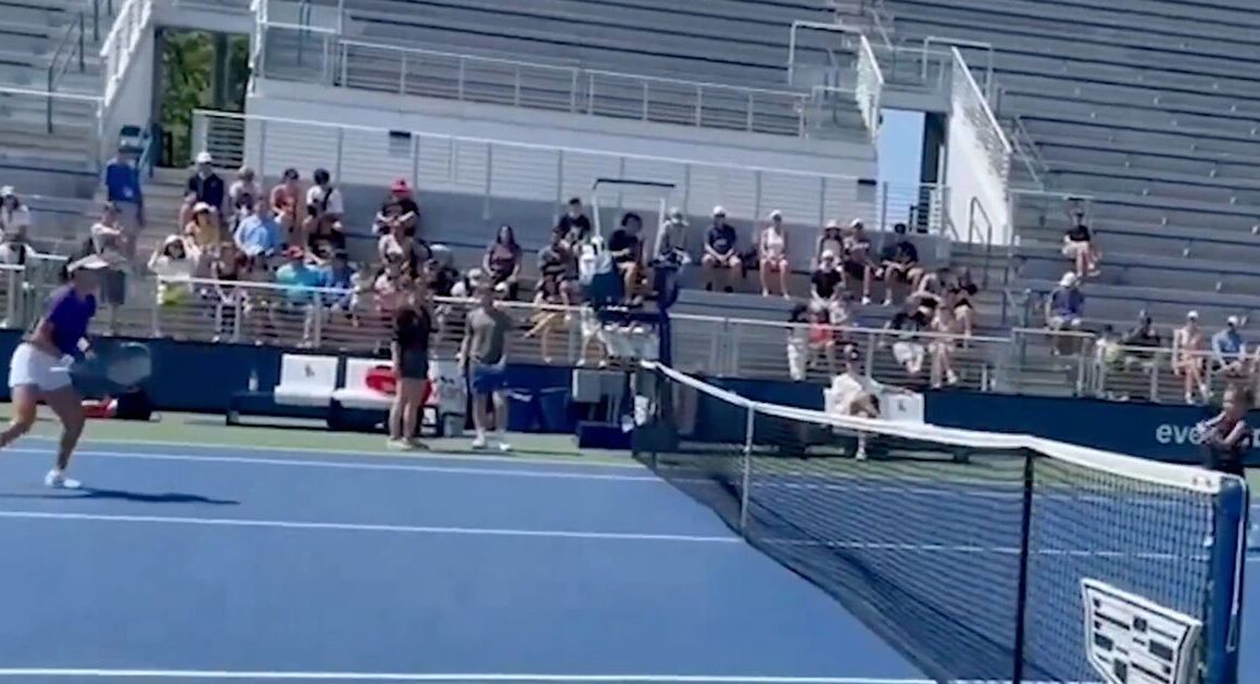 Emma Raducanu pulls fan into her US Open practice session | Tennis | Sport