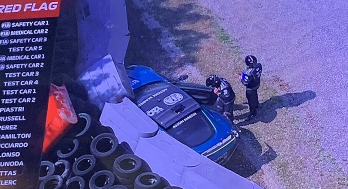 F1 safety car crashes into barriers at high speed in unusual Italian Grand Prix incident | F1 | Sport