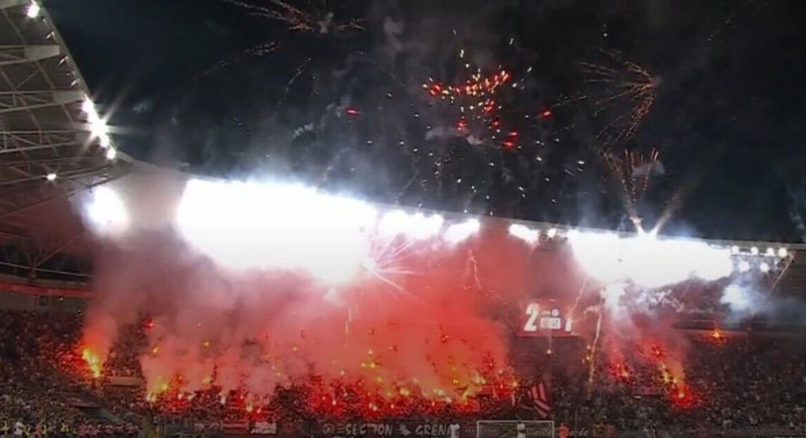 Chelsea match stopped as Servette fans unleash fireworks in chaotic scenes | Football | Sport