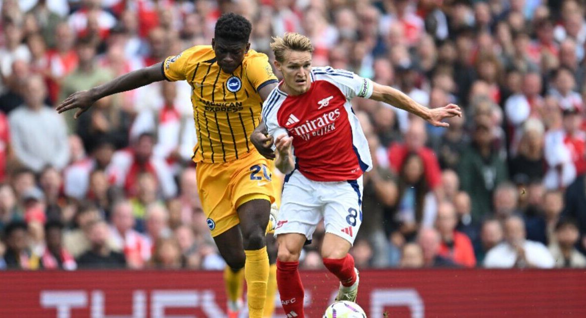 Arsenal fall apart in Brighton draw and suffer two huge blows ahead of Tottenham showdown | Football | Sport