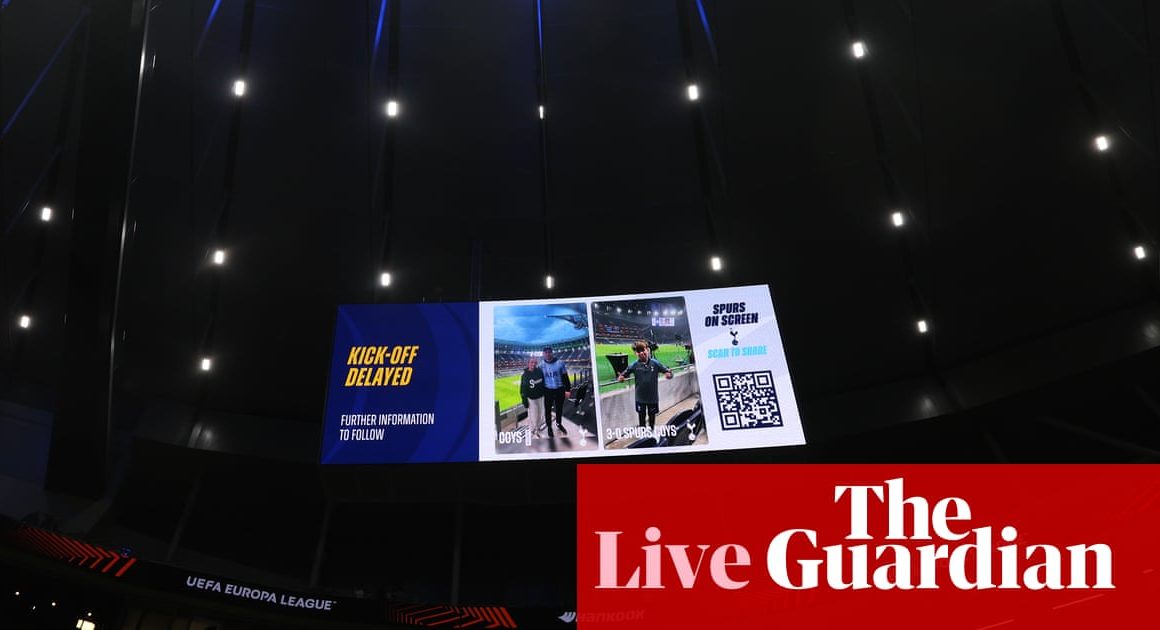 Tottenham v Qarabag: Europa League, kick-off delayed until 8.35pm – live | Europa League