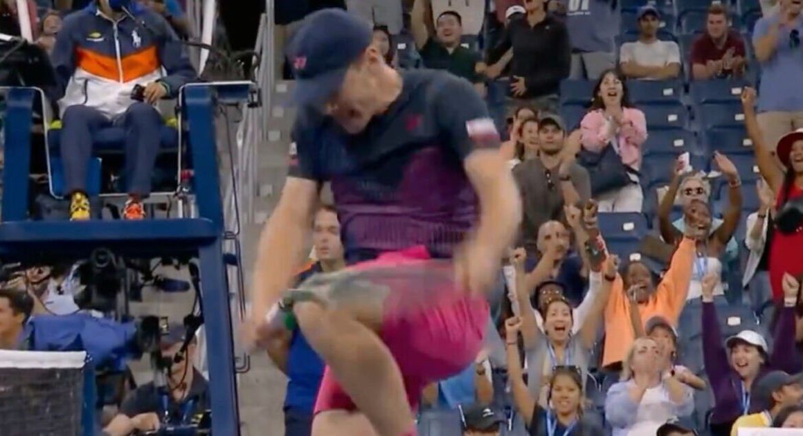 Furious US Open star snaps racket in half in crazy act on court | Tennis | Sport