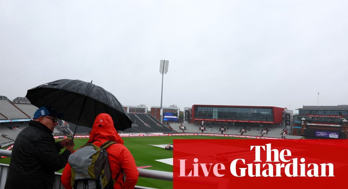 England v Australia: third men’s T20 cricket international delayed by rain – live | Cricket