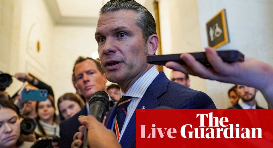 Trump’s defense pick Pete Hegseth faces scrutiny over sexual assault claims and attacks on UN and Nato – US politics live | Trump administration