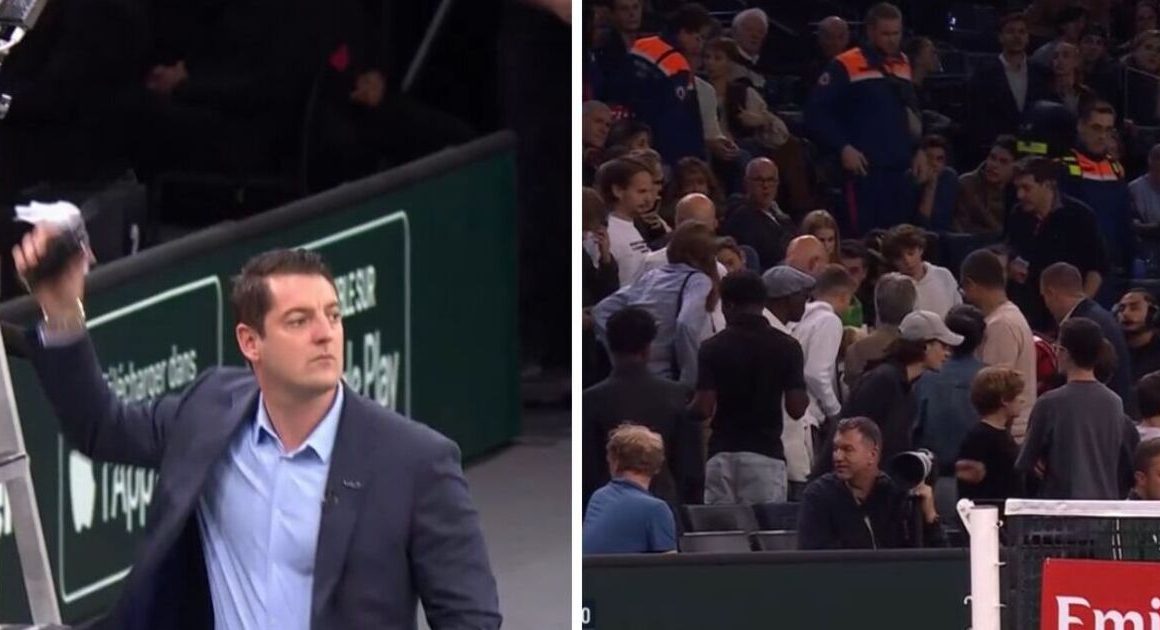 Paris Masters semi-final halted for medical emergency as umpire intervenes | Tennis | Sport