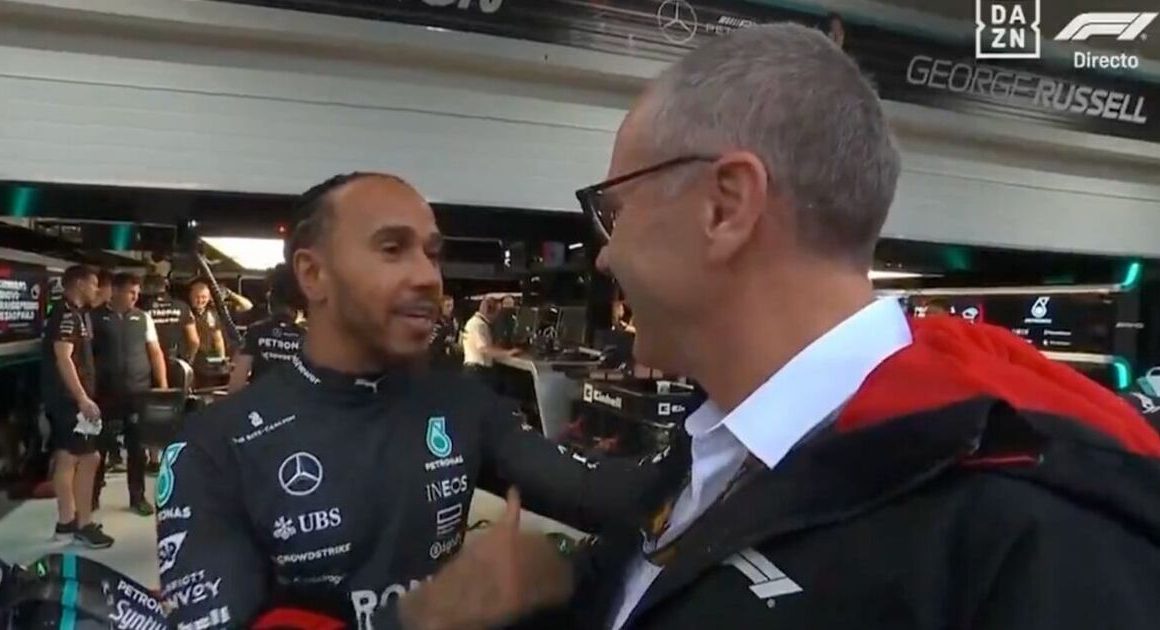 Lewis Hamilton interrupts Stefano Domenicali interview to make demand of F1 CEO | F1 | Sport