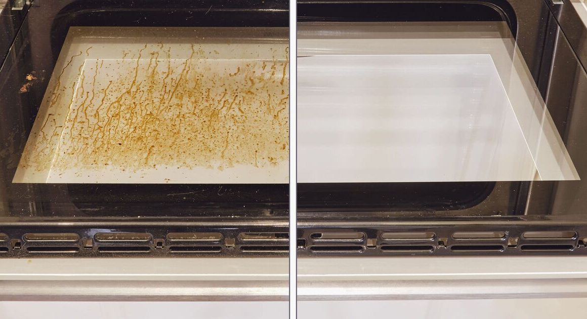 How to remove grease from oven glass door fast without vinegar and baking soda