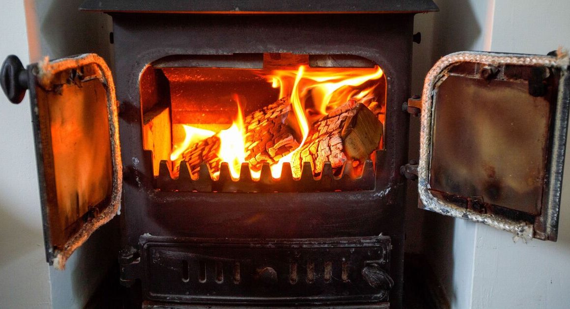 Black log burner glass stains will disappear without scrubbing using 1 item