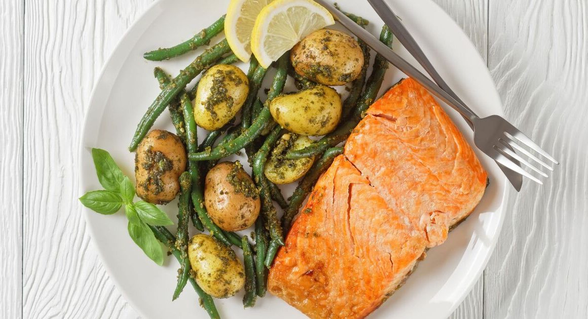 Jamie Oliver’s crispy pesto salmon recipe makes the perfect mid-week meal