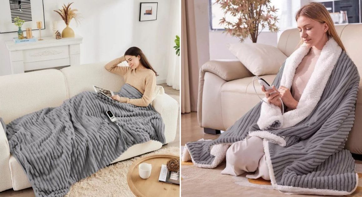 Debenhams reduces ‘luxurious’ heated throw – under £35