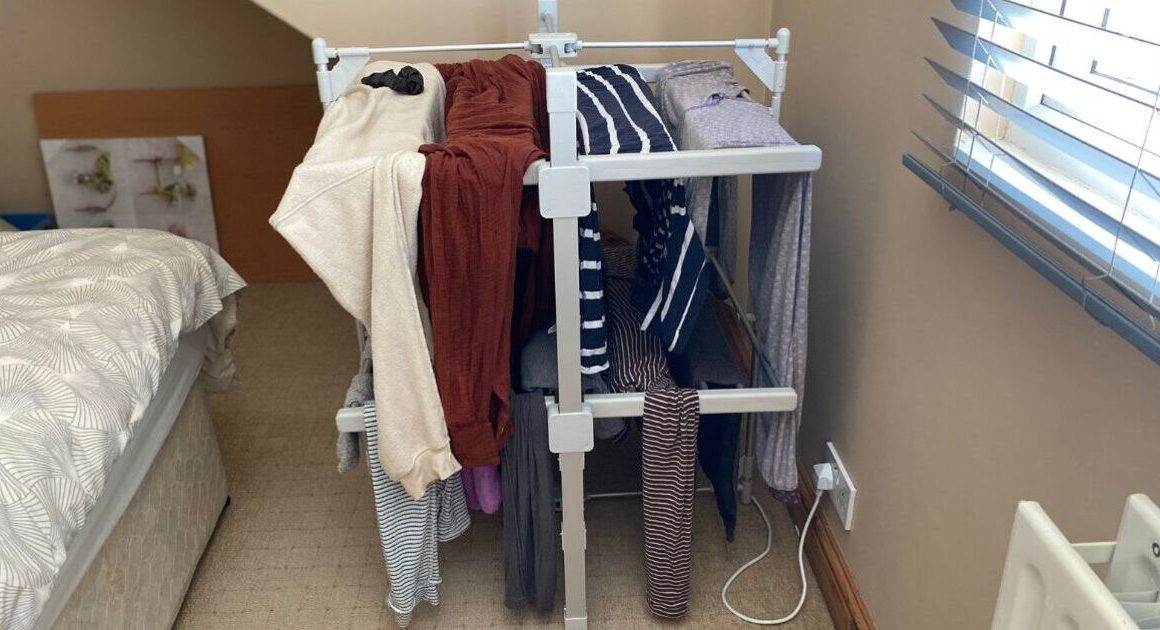 I dried my clothes fast to avoid damp without a dehumidifier or tumble dryer