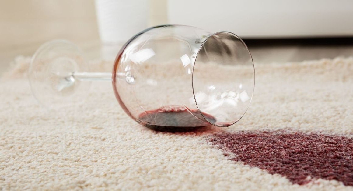 Best way to remove red wine from carpet – even dried stains ‘dissolve’