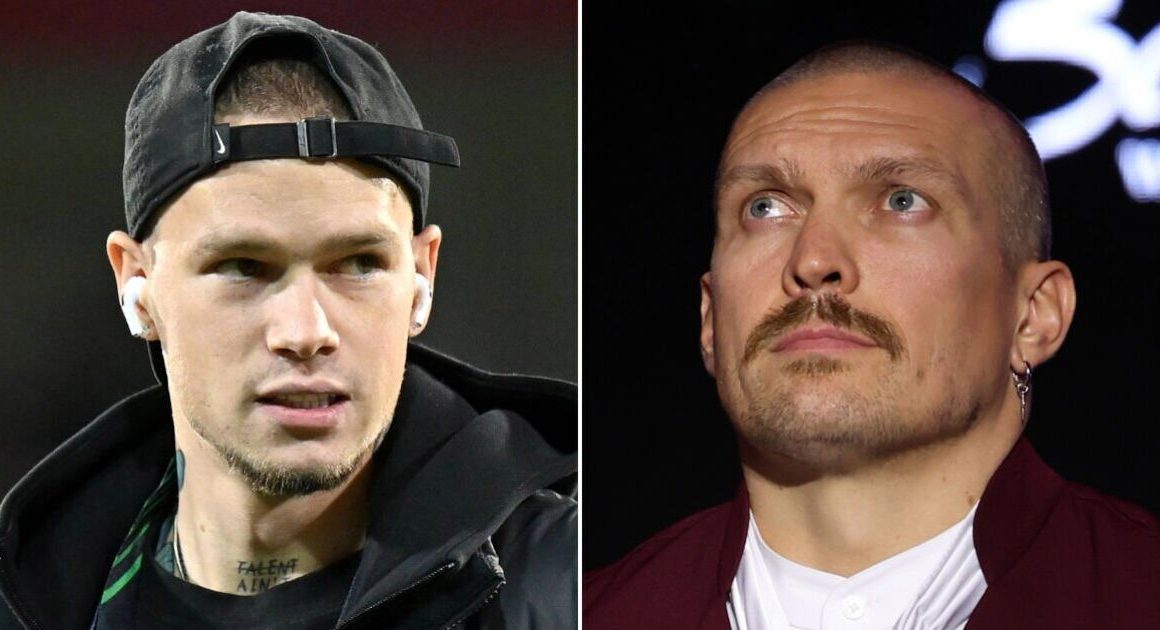 Mykhailo Mudryk makes first public appearance since failed drugs to help Oleksandr Usyk | Football | Sport