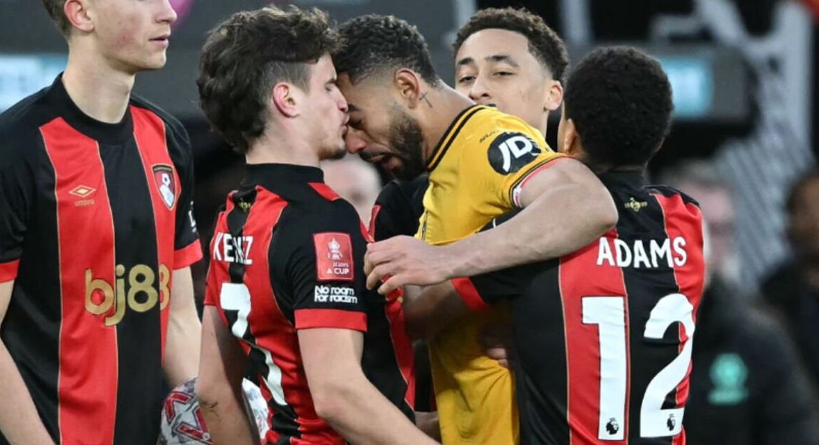 Matheus Cunha sent off for wild headbutt as Wolves star snaps and refuses to leave pitch | Football | Sport